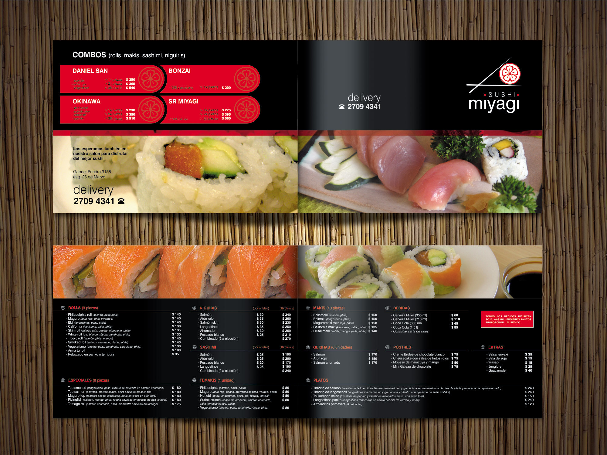 Miyagi Sushi Menú