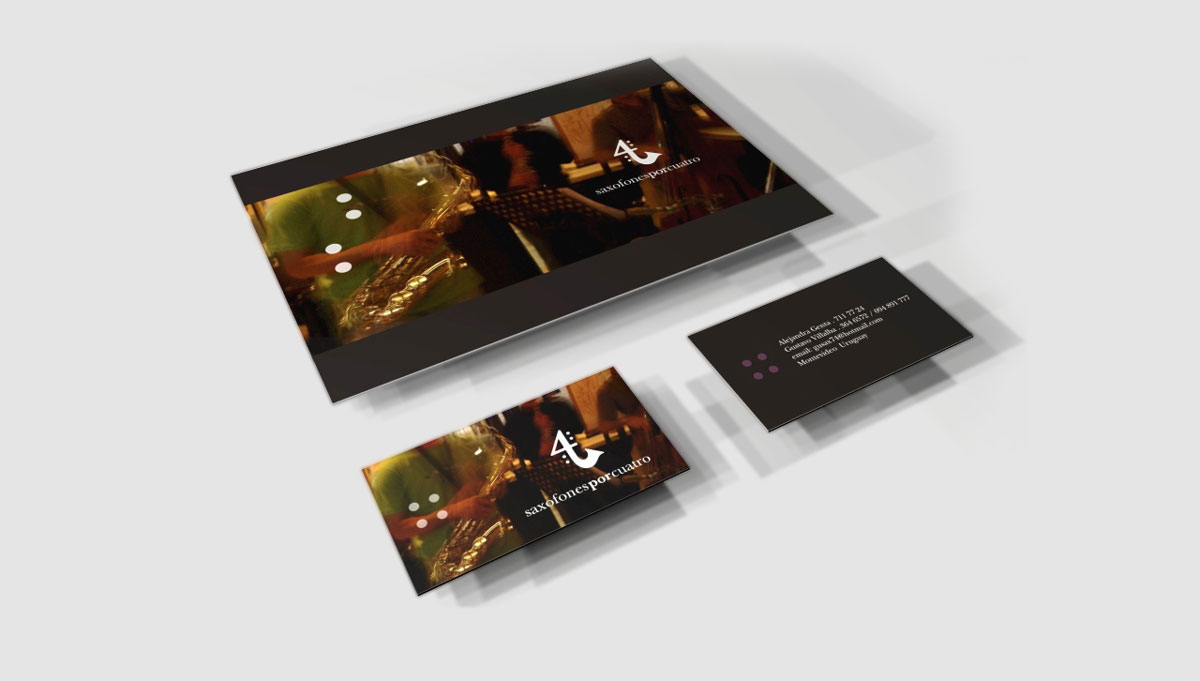 Saxofones por Cuatro - Brochure / CD
